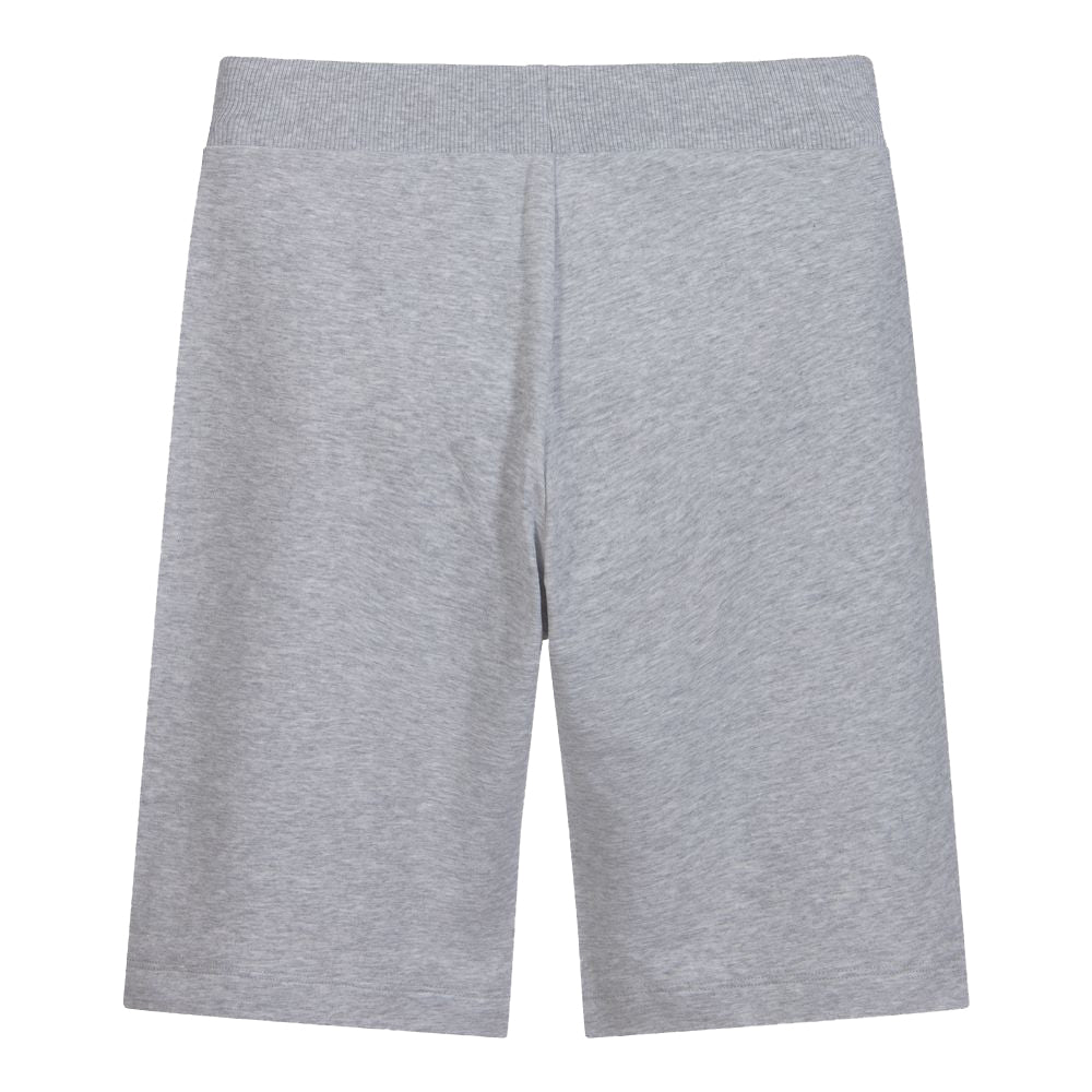 Moschino Boys Logo Cotton Shorts Grey