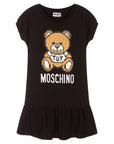 Moschino Girls Toy Bear Dress Black