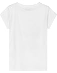 Moschino Girls Toy Bear Pom-Pom T-Shirt White