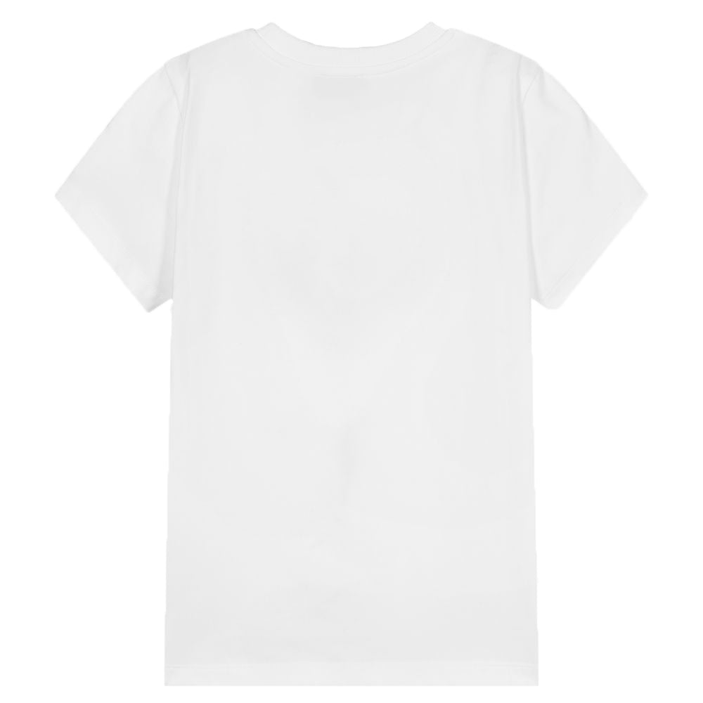 Moschino Girls Milano Diamante T-Shirt White