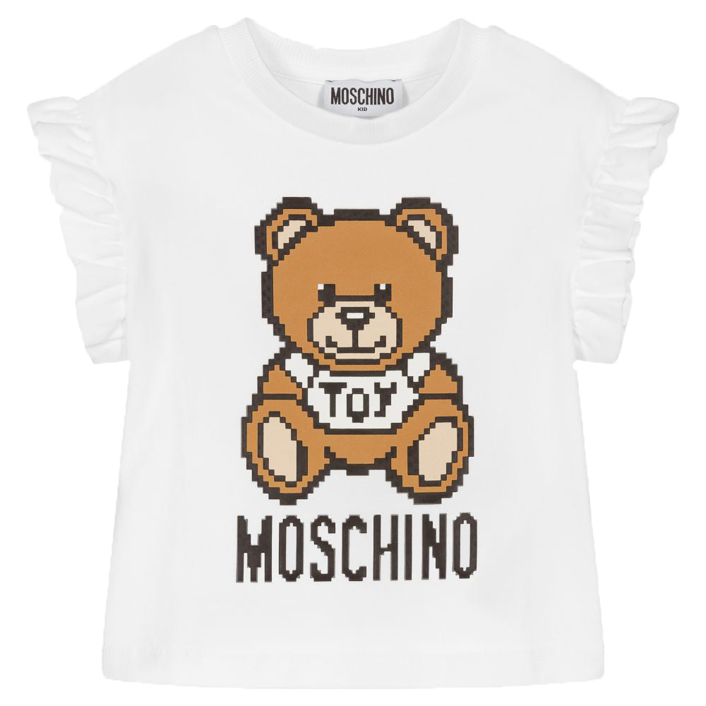 Moschino Girls Bear T-shirt White