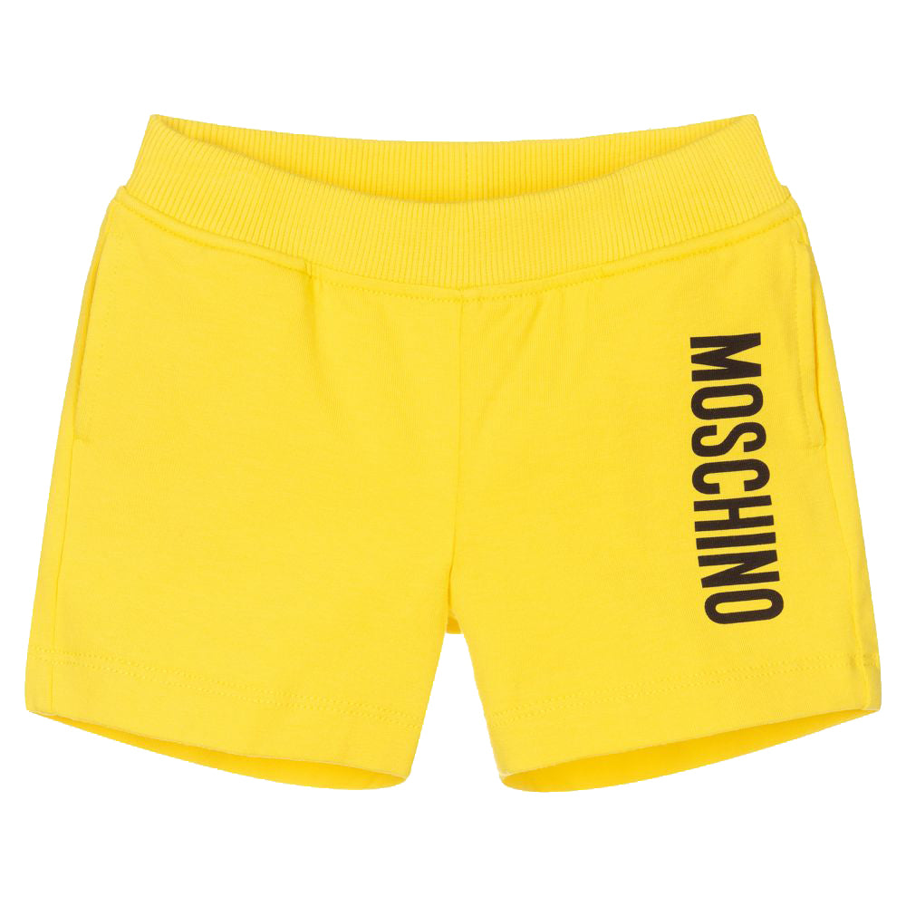 Moschino Unisex Baby Logo Shorts Yellow