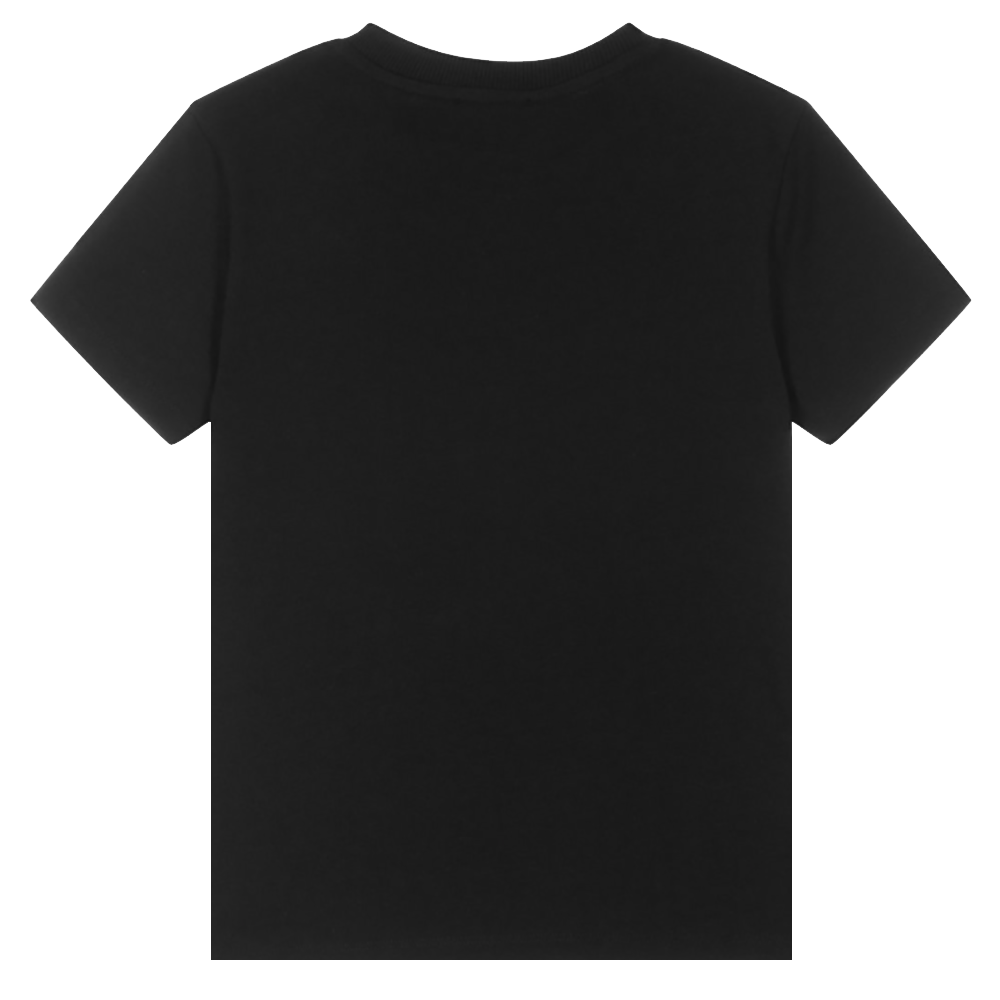 Moschino Girls Milano Diamante T-Shirt Black