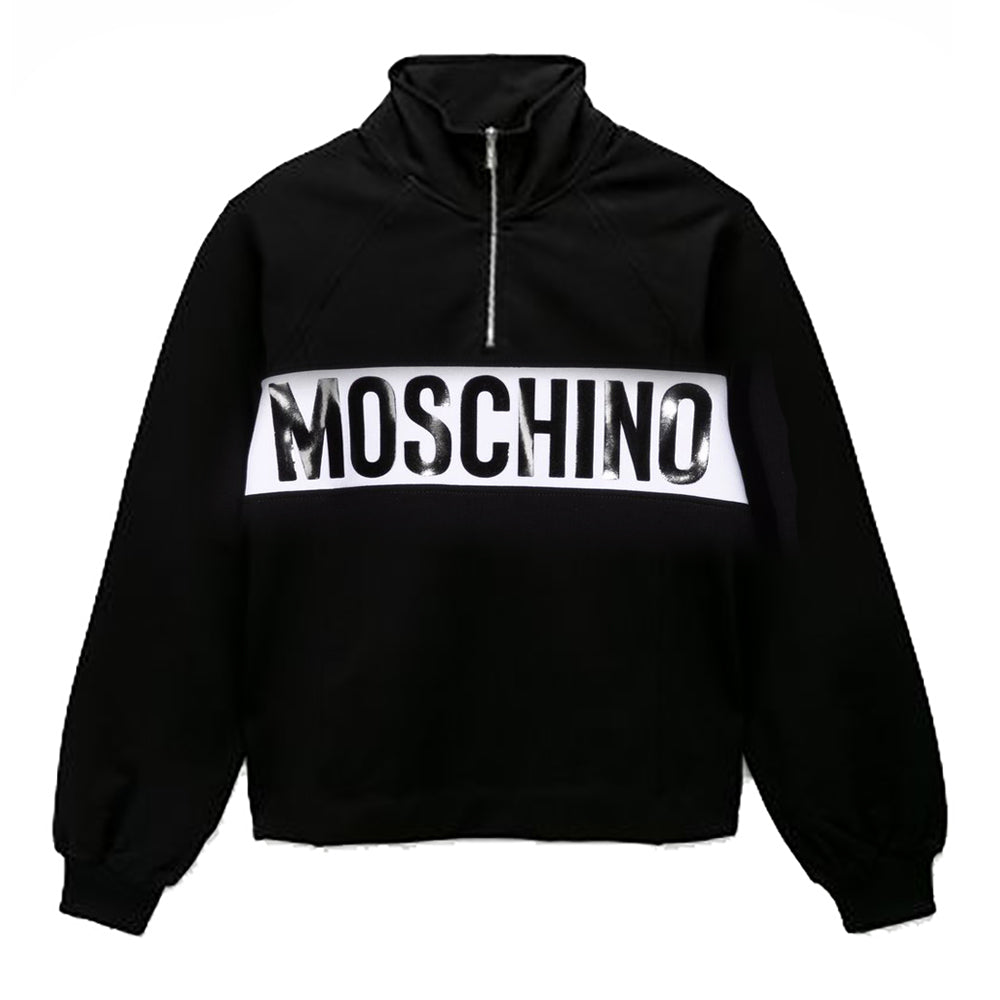 Moschino Boys Two Piece Jumper &amp; Joggers Set Black