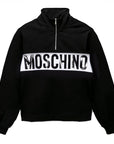 Moschino Boys Two Piece Jumper & Joggers Set Black