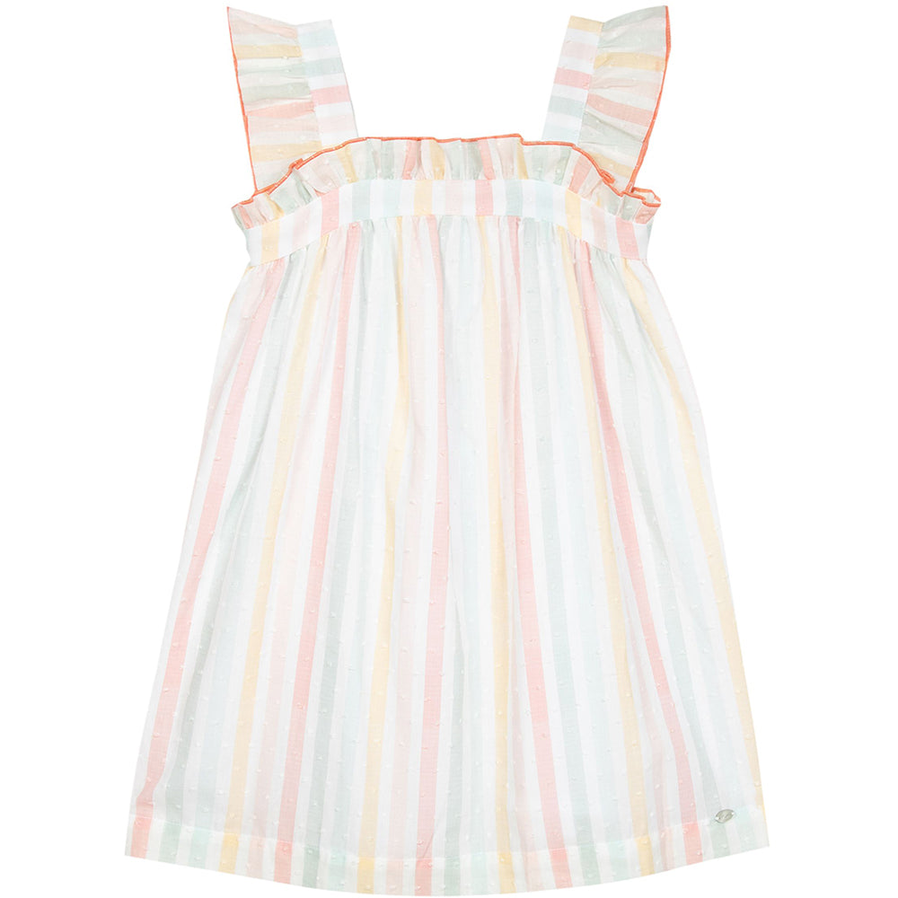 Tartine Et Chocolat Girls Dinette Party Dress Multicoloured