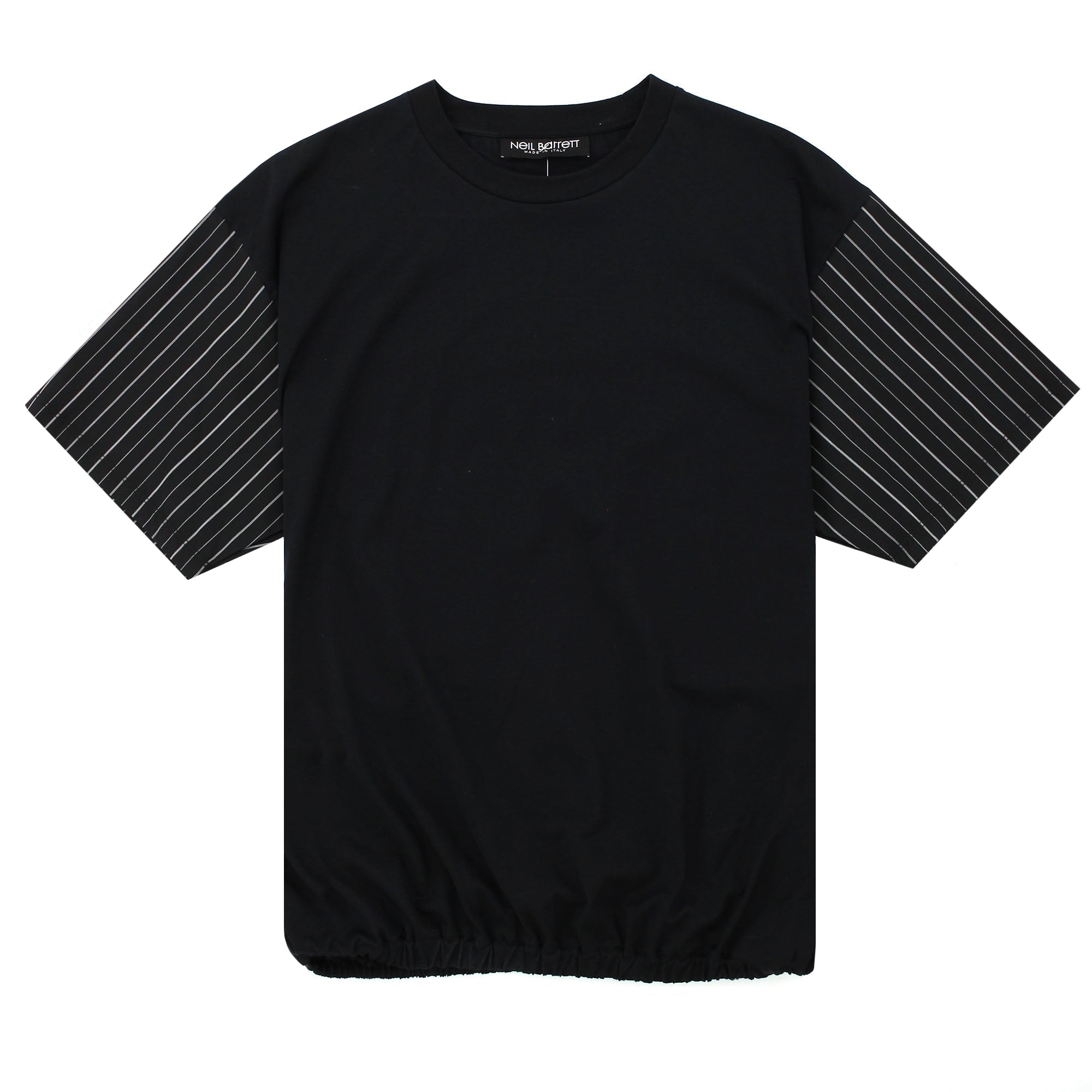 Neil Barrett Men&#39;s Stripe T-Shirt Black