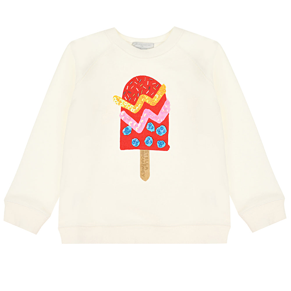 Stella McCartney Girls Lolly Pop Sweater White