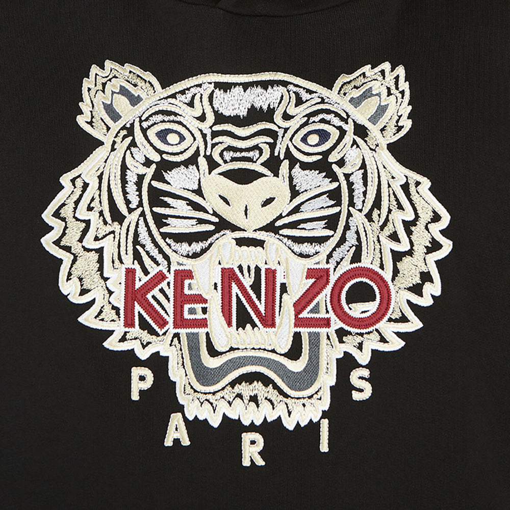 Kenzo Men&#39;s Tiger Hoodie Black