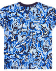 Kenzo Boys Graphic Print T-Shirt Blue