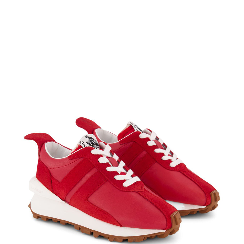 Lanvin Girls Mini Me Sneakers Red