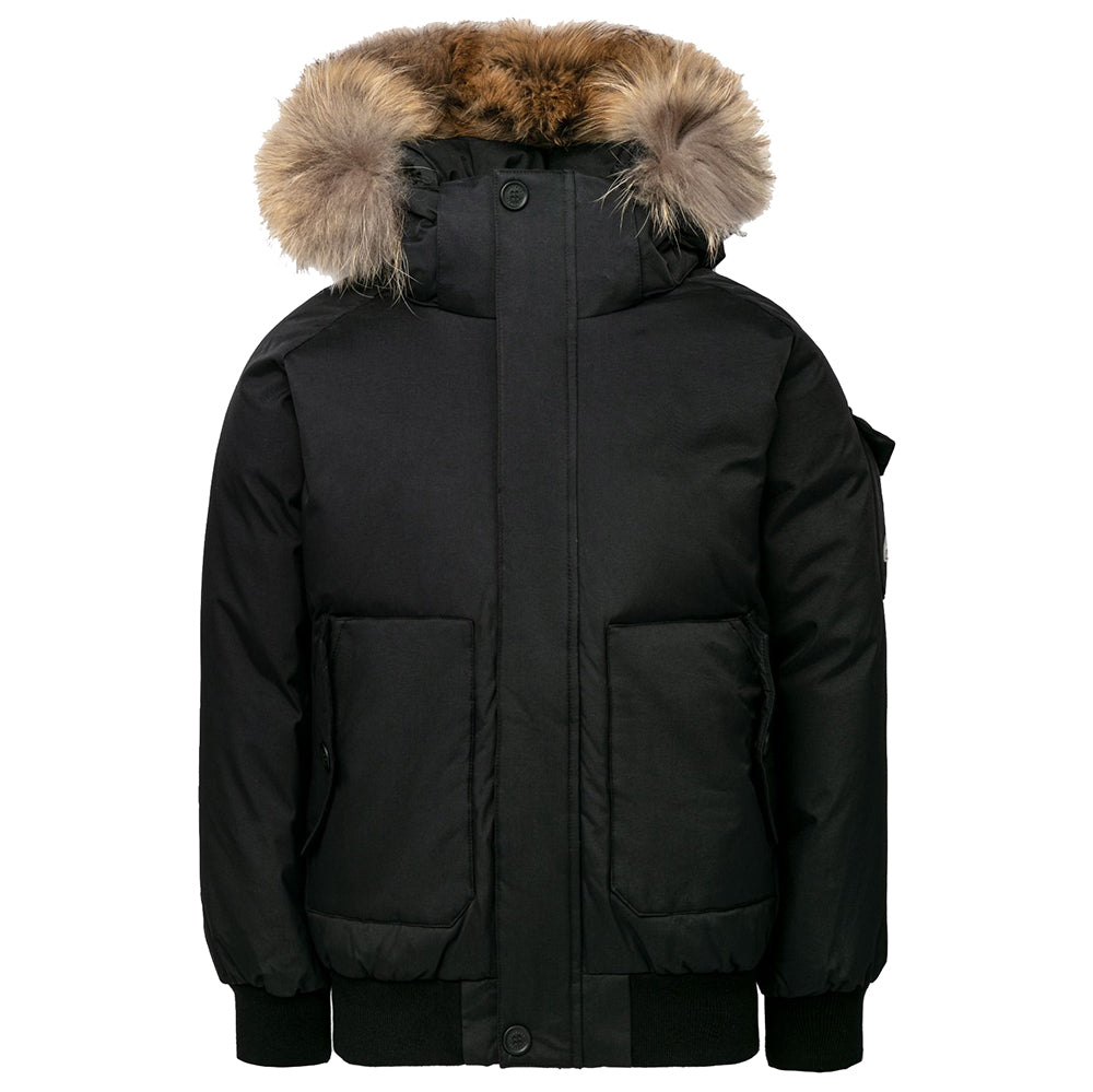 Pyrenex Boys Jami Fur Jacket Black