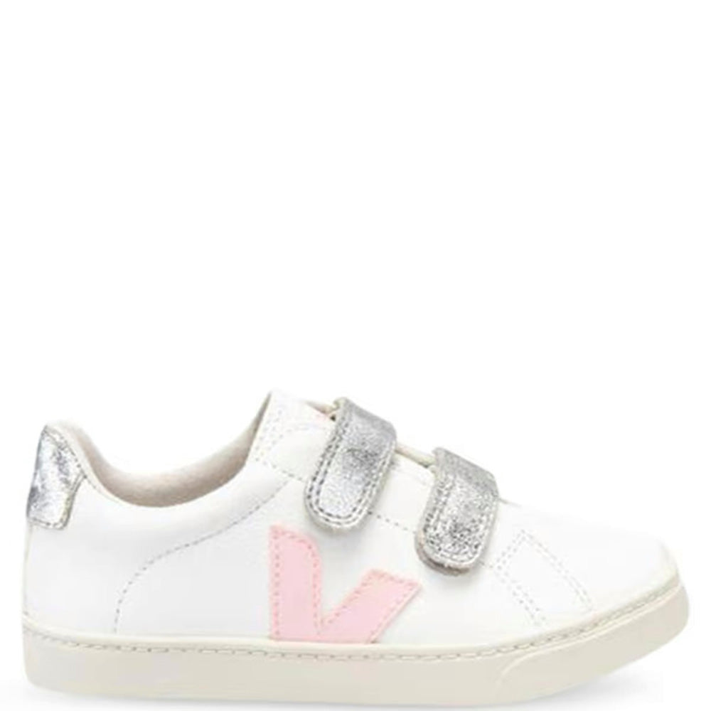 Veja Girls Velcro Trainers White