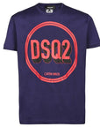 Dsquared2 Men's Circle Logo T-Shirt Navy