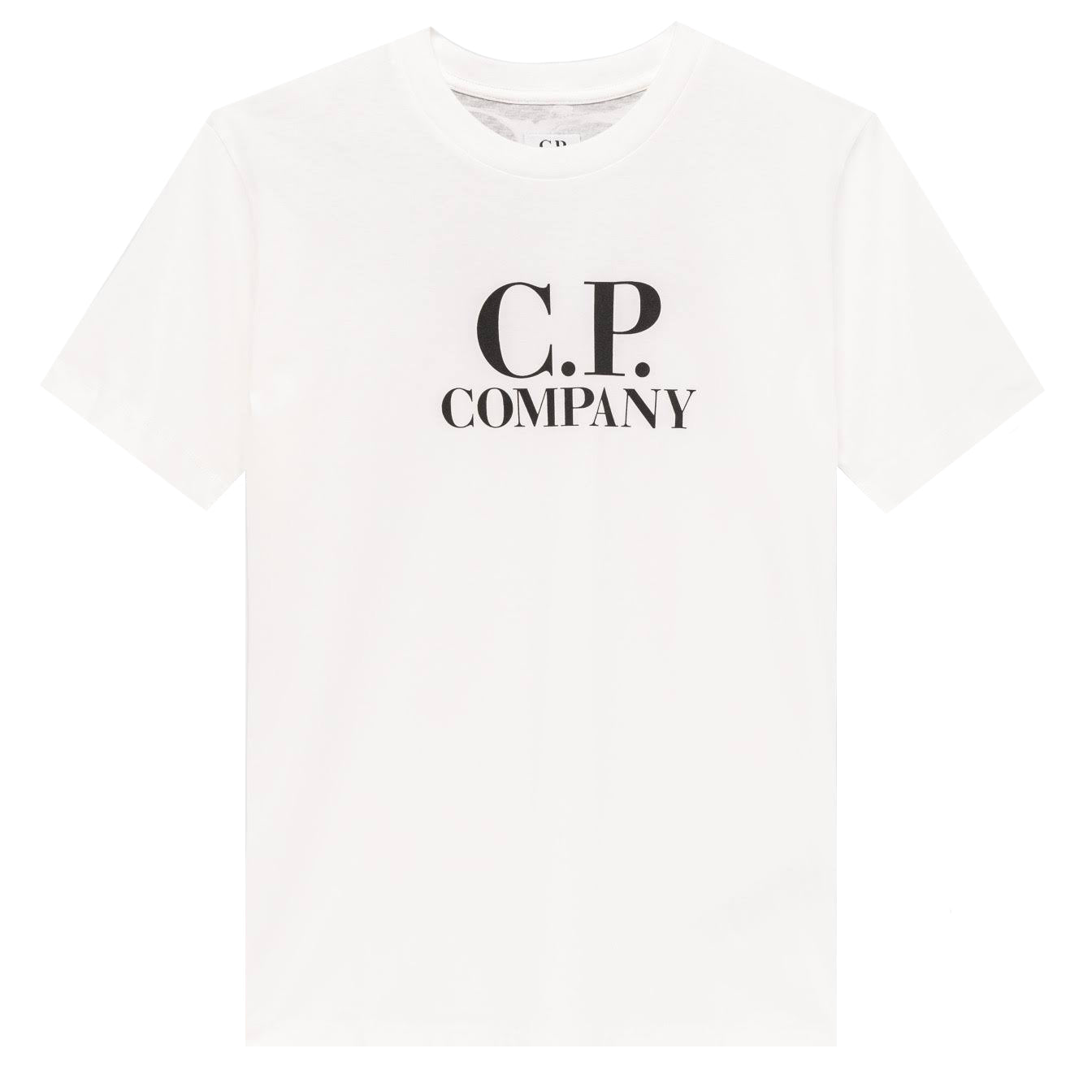 C.p Company Boys Logo Tshirt White