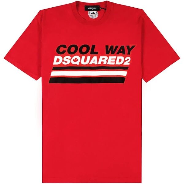 Dsquared2 Men&#39;s Cool way T-Shirt Red