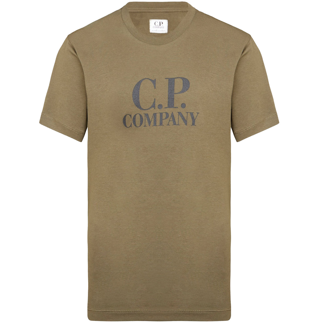 C.P. Company Boys Goggle Logo T-shirt Khaki Green