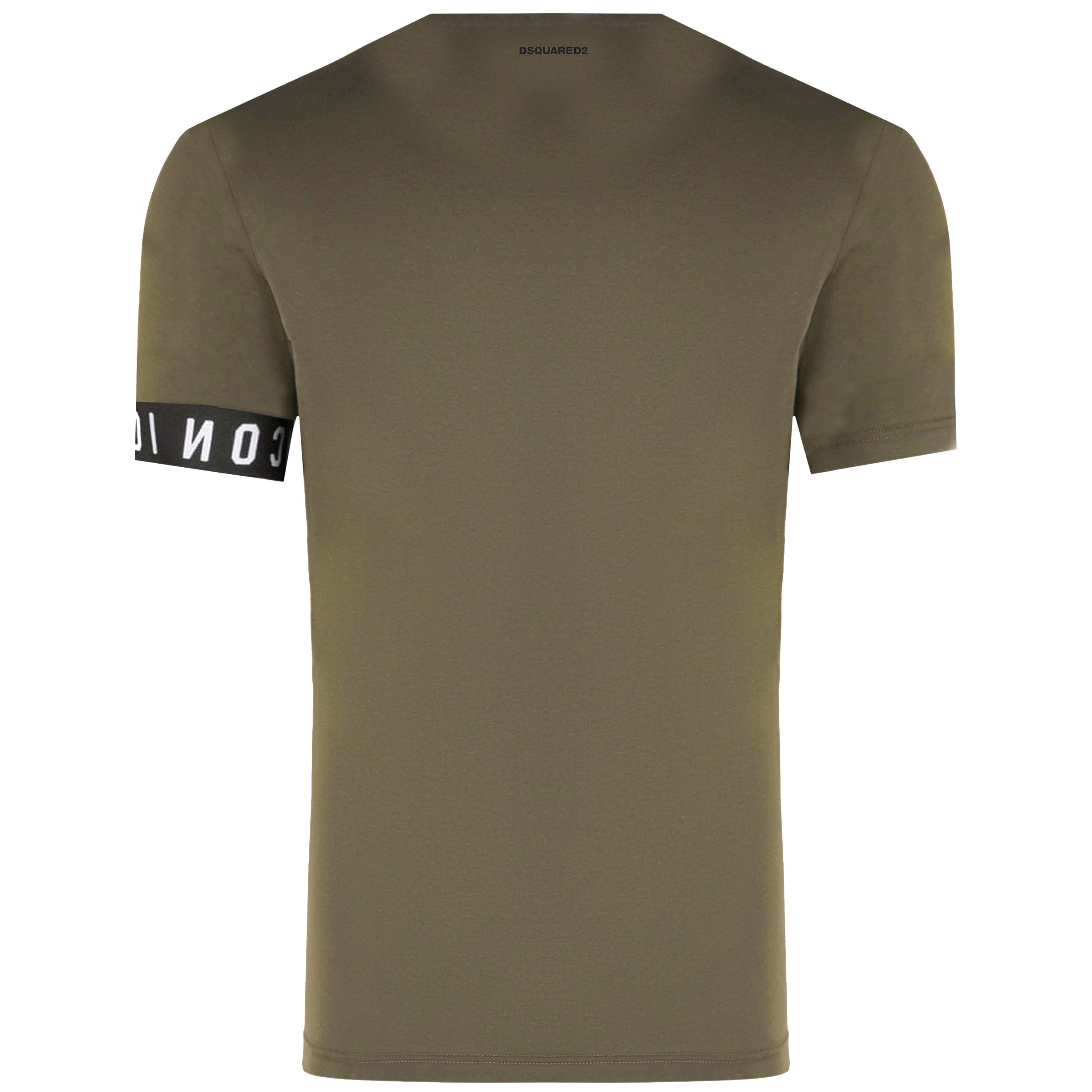 Dsquared2 Men&#39;s ICON Underwear Logo Trim T-Shirt Khaki