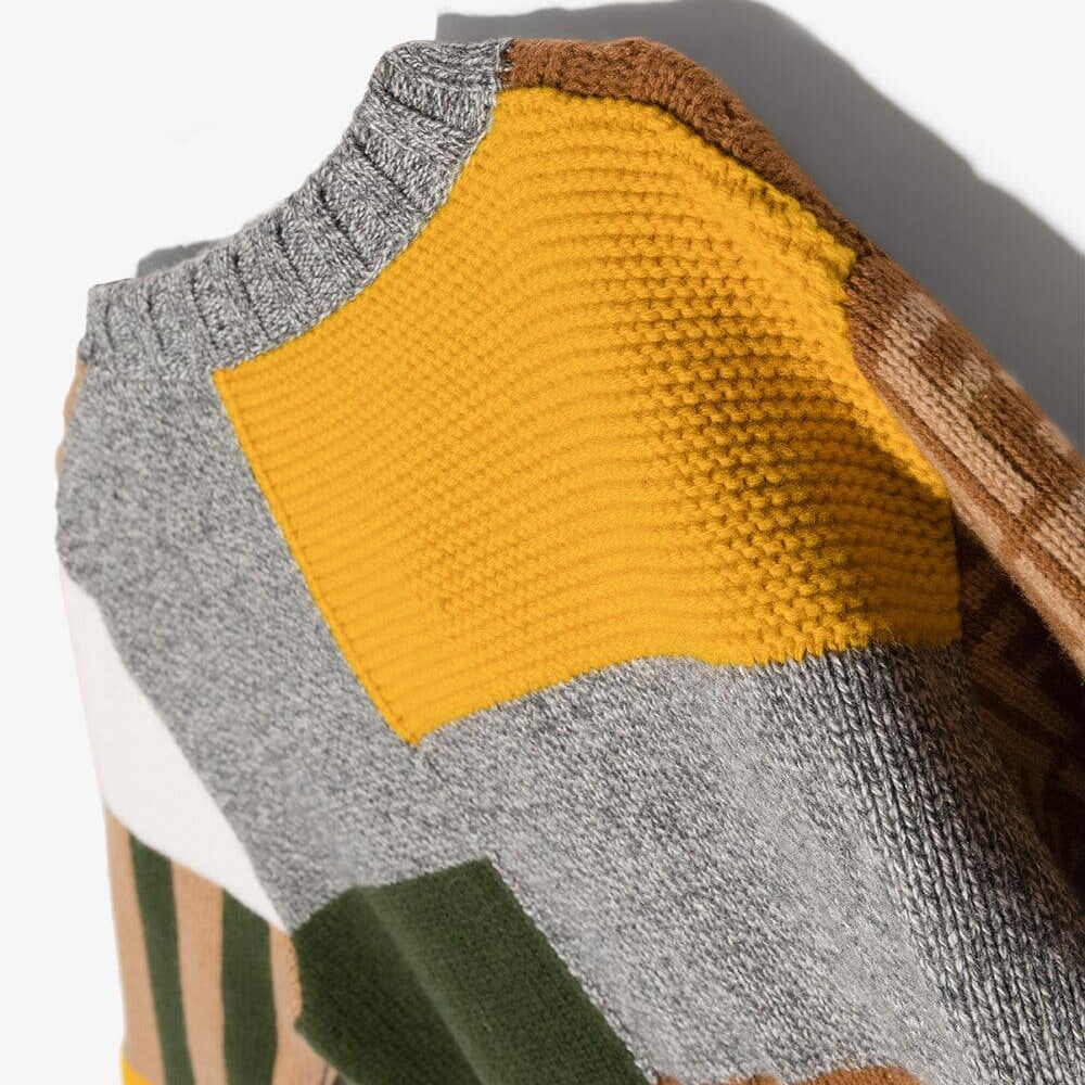 Fendi Boys FF Wool Jumper Brown