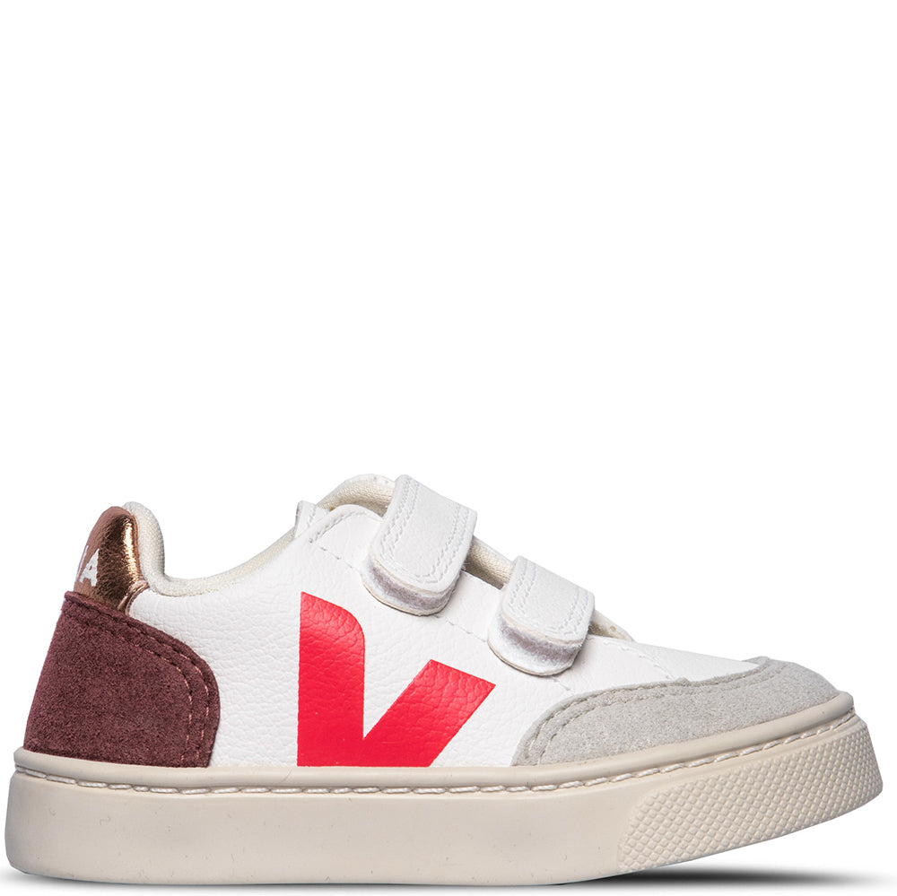 Veja Baby Girls V-12 Velcro Trainers White