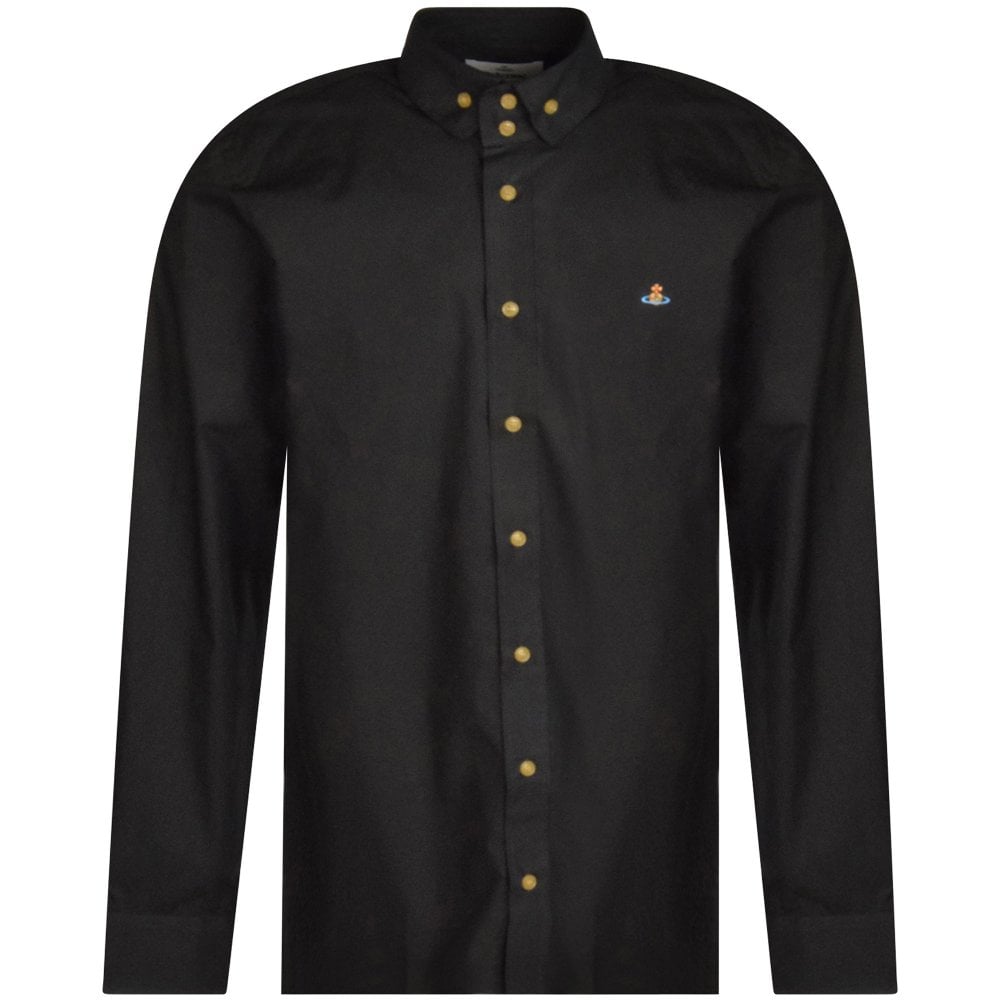 Vivienne Westwood Men&#39;s 2 Button Krall Shirt Black