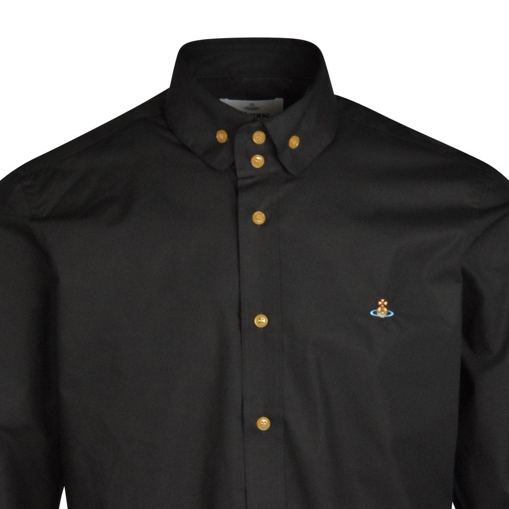 Vivienne Westwood Men&#39;s 2 Button Krall Shirt Black