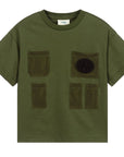Fendi Boys Basic Cotton T-shirt Green