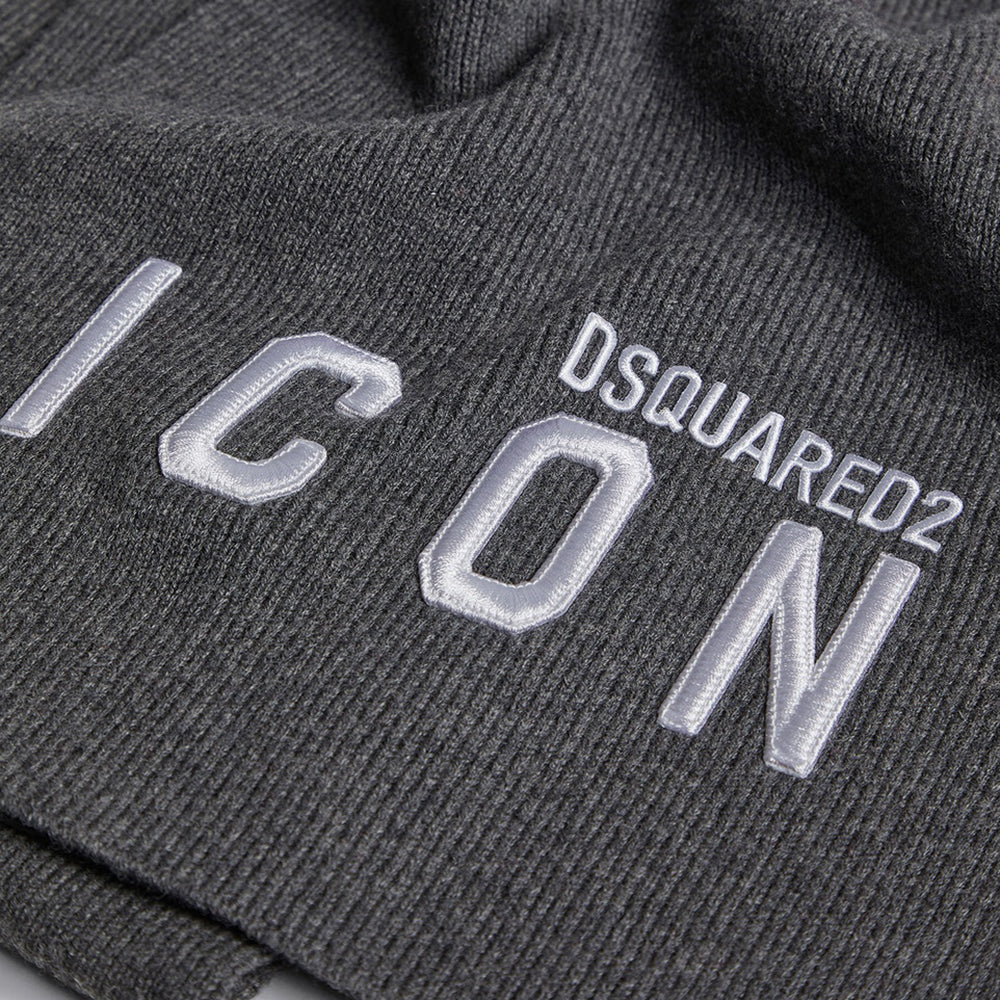 Dsquared2 Mens ICON Scarf Grey