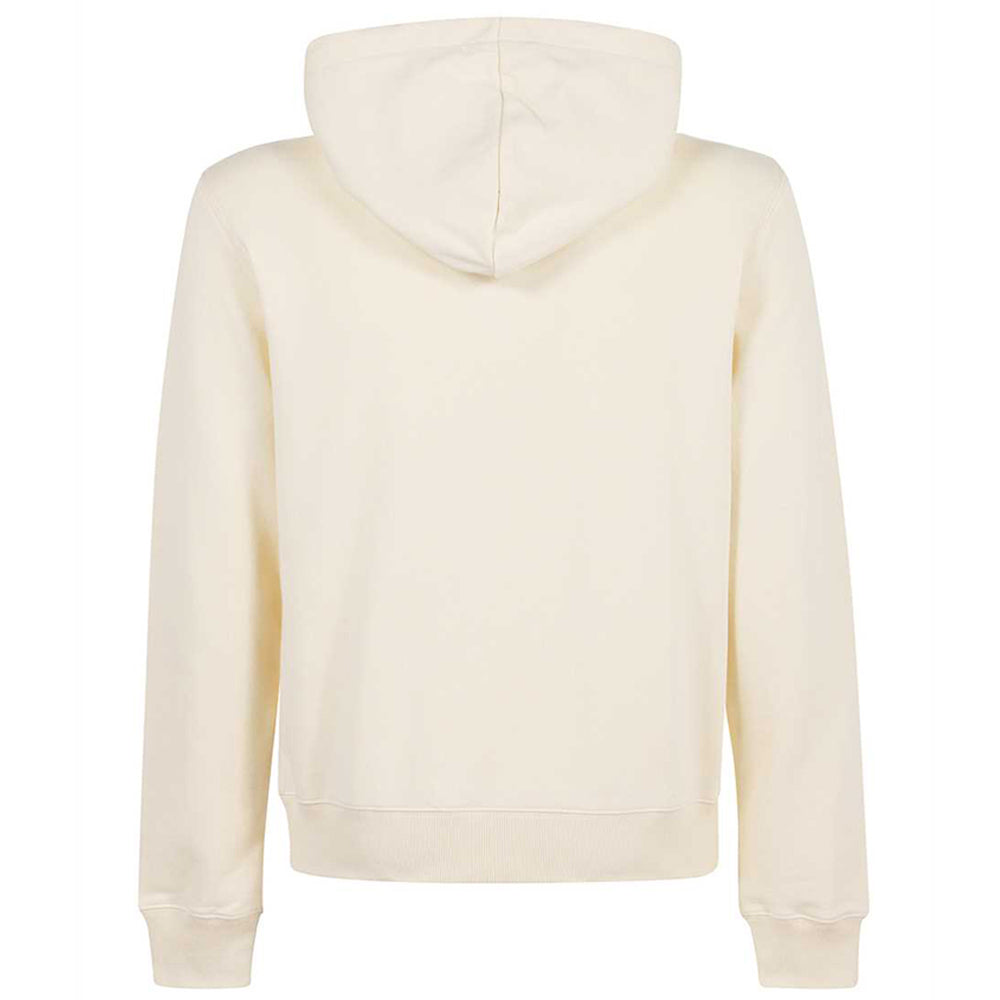 Lanvin Men&#39;s Carpeted Hoodie Cream