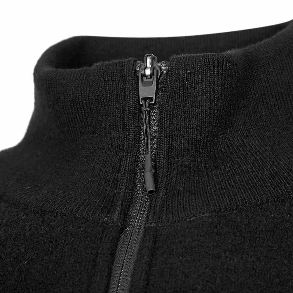 Y-3 Mens Half Zip Top Black