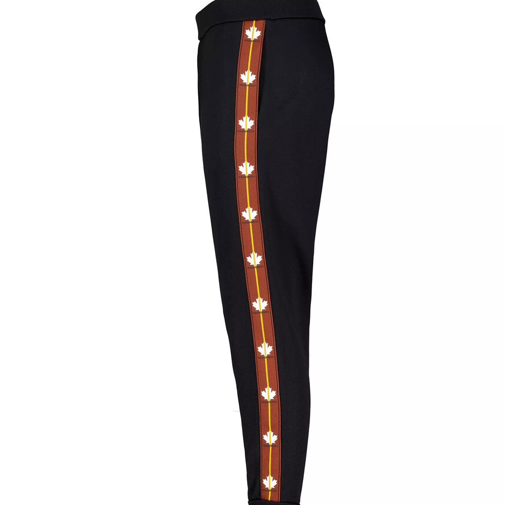 Dsquared2 Men&#39;s Logo Tape Slip-On Track Trousers Black